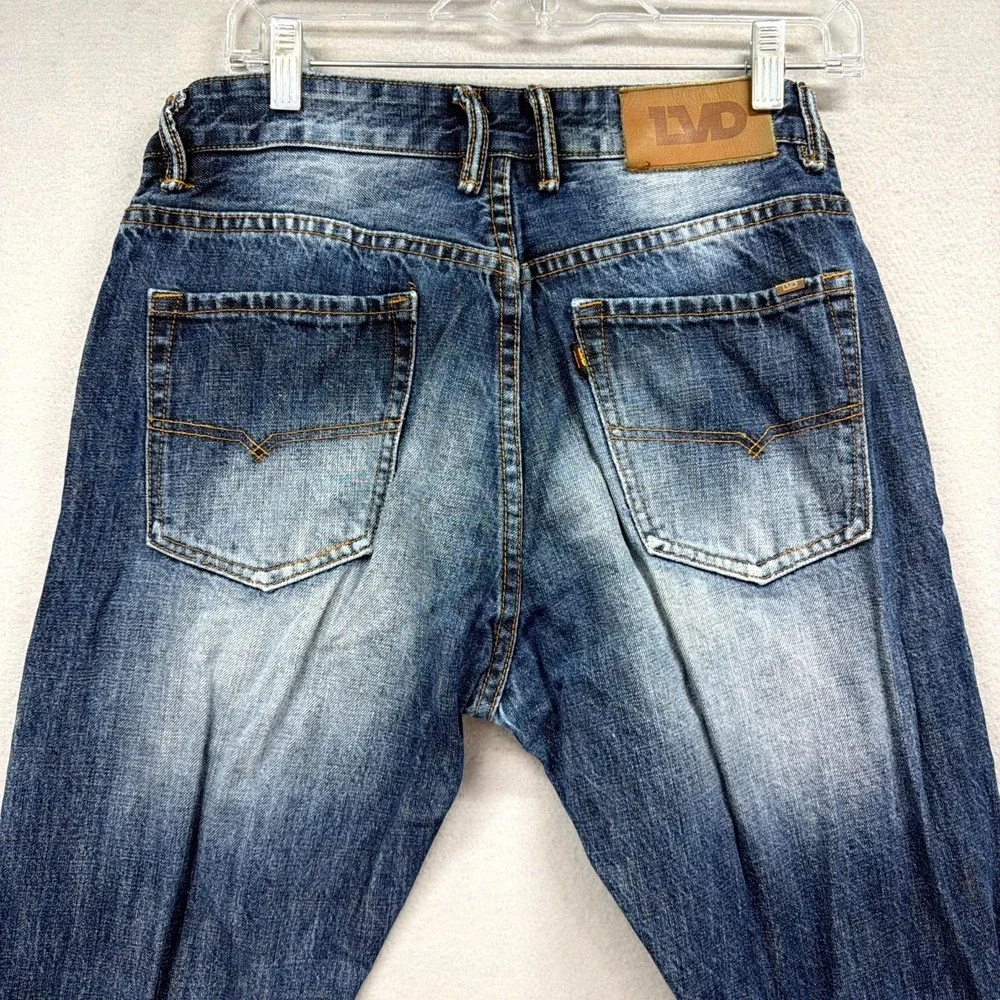 LVD‎ Live Vintage Denim Jeans Mens 32x32 Blue Pants Mid Rise Straight Button Fly